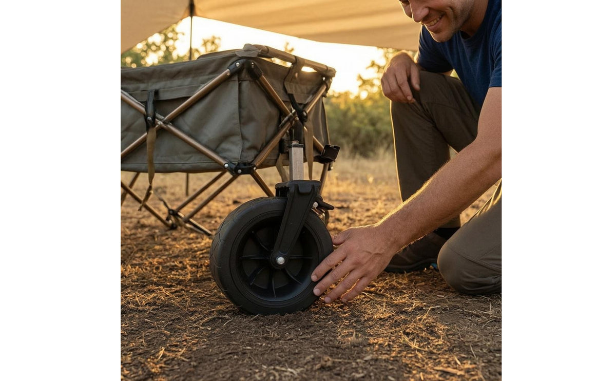 Heavy-Duty Camping Cart Swivel Wheel with 360-Degree Rotation