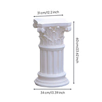 Roman Pedestal Stable Pedestal with Fluted Shaft Classical Column for Wedding Decorators, Event Planners