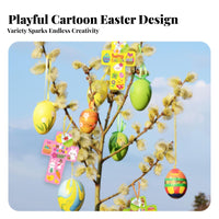 30 Sets Easter Sticker Scene Craft Creative Art Creative Craft Easter Cross Ornament Kit Party Favors for Kids, Classroom