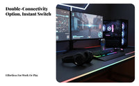 Over Ear Headphones TF Card Slot Foldable Headset Sound Gaming Headset for Users, Travel, Office