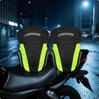 Motorcycle Knee Guards Flexible Knee Pads with Adjustable Bands Shock Absorbing for Motorcyclists, Commuters