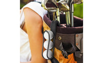 Black Portable Golf Ball Clip Stretched Clamp-on Golf Ball Holder Easy to Attach Sports Accessory Attachable
