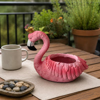 Resin Flamingo Pot Outdoor Decoration Garden Decor for Yard