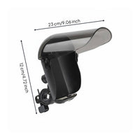 Motorcycle Phone Holder Easy Installation Weather-Resistant Phone Direction Guide Holder 360° Rotation Rain Cover Bike Mount