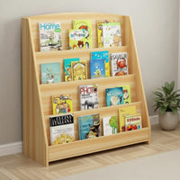 Multi-Layer Storage Student Study Station Modern Simple Design Writing Desk with Bookshelf Sturdy Construction Desk with Hutch Nordic Design for Students, Teens, Dorm Room, Bedroom