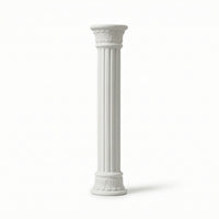 Matte White Roman Column Decorative Classical Column Classic Roman Pillar Architectural for Photographers, Desktop Styling, Photography Studio