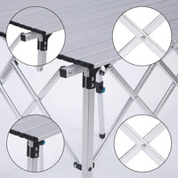 Adjustable Height Aluminum Alloy Portable Folding Camping Table