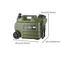 28 L Easy to Move Rolling Water Jug Built-in Faucet Water Carrier with Tap Portable Design Food Grade Material for Car Travel