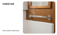 Polished Boat Handrail Stainless Steel Grab Handle 12 Inch Boat Grab Bar Sturdy Duty for Elderly, Bathroom