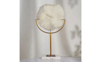 Coral Sculpture with Marble Base Modern Coral Sculpture Faux Tabletop Ornament for Living Room
