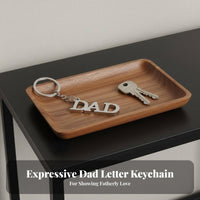 MOM DAD Keychain Mother's Day Gift Letter Key Fob Zinc Alloy