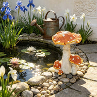 Cartoon Decorative Mushroom Garden Ornament for Lawn and Yard