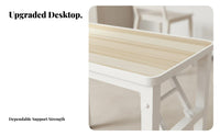Foldable Fold-up Computer Table Space-Saving Collapsible Desk Minimalist Design Household Furniture Multi-Functional for Apartment Dwellers, Students, Home Office Workers, Small Areas, Dorm Room, Kitchen, Bedroom