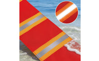 2 Pieces Portable Reflective Red Safety Flag Weather Proof Reflective Kayak Flag Reinforced Edges for Boating