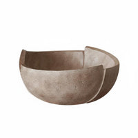 Wabiaged Fruit Bowl Retro Design Distressed Finish Storage Bowl Minimalist Design House Decoration for Entryway