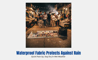 Multi-Functional Foldable Stall Cloth, Waterproof Storage Bag, Portable Night Market Display
