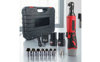 12V Cordless Electric Ratchet Wrench Rechargeable Cordless Ratchet Wrench Set Handgun-styleGrip Tool Portable for Mechanics