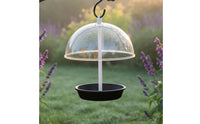 Umbrella Bird Feeder Weatherproof Hanging Bird Feeder Hanging Tray with Cover for Backyard, Patio