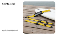 Paddleboard Carrying Strap Metal Buckles Stand-up Paddleboard Carry Strap Hands Adjustable Board Carrier for Paddlers, Water Sports Enthusiasts, Beach