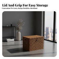 Lidded Woven Trunk With Lid Lidded Woven Chest adaptable for Bedroom, Closet