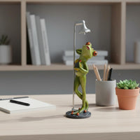 Showering Frog Figurine Novelty Item Bathing Frog Statue Home Decoration Great Gift Creature Sculpture Long-Lasting for Bathroom