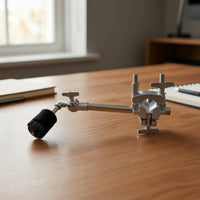 Compact Drum Clamp with Rod Long-Lasting Multi-Clamp Heavy-Duty Drum Mounting Bracket Reinforced for Drummers, Rehearsal Rooms