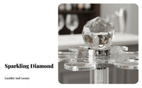 Rotating Beverage Glass Rack Elegant European Design Rotating Beverage Glass Holder Crystal Stemware Holder Creative Gift