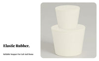 Rubber Stopper Sturdy Test Tube Plug Deformation Resistant Test Tube Stopper for Students, Teachers, Classroom, Scientific Research, Medical Facility