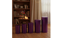 Dessert Table Pillar Cover Stretch Material Cylinder Pedestal Cover Round Plinth Slipcover Snug Fit Easy to Install for Weddings