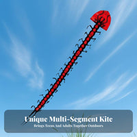 Creature Kite Vivid Segmented Body Striking Look for Beach