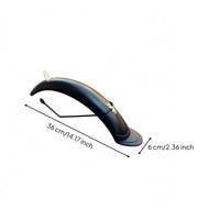 Folding Electric Bicycle Mudguard Splash Guard Black Plastic Guard Curved Mudguard Stable Fit