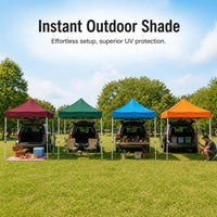Portable Car Awning Tent for Outdoor Camping and Stalls, Foldable Waterproof Sun Shelter