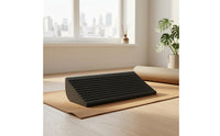 Ribbed Top Foam Exercise Inclined Block Textured Exercise Inclined Block Matte Finish Incline Board Rounded Edges for Stretching, Balance