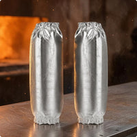 High Temperature Resistant Aluminum Foil Heat Guard Silver Reflective Foil Guard Shiny Finish Stitched Heat Barrier Flexible