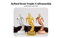 Electroplated Finish Soccer Player Award Fan Souvenir Football MVP Award Premium Design for Tournament Organizers, Clubhouse Display