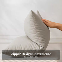 Pillow Core Protection Cover Drool Resistant Pillow Protector Machine Washable Water Resistant Pillowcase for Adults, Allergy Sufferers, Home