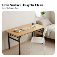 Space-Saving Foldable Computer Desk Portable Folding Leg Desk minimalist design Writing Table Lightweight for Students, Home Workers, Apartment Dwellers, Bedroom, Study Room, Small Spaces