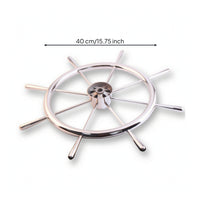 Polished Boat Steering Wheel Rustproof Marine Steering Wheel Long-Lasting Hardware Ergonomic for Mariners