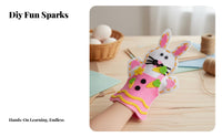 DIY Creature Hand Puppet Kit Includes Safety Stitching Tool Textile Puppet Making Kit Arts and Crafts Creative Play Pre-Cut