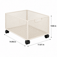 Ivory Metal Shelving Unit, Floor-Standing Storage Shelves for Garage & Workshop, Industrial Racking for Utility Room, Modern Minimalist Design