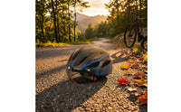 Smoked Visor Helmet with Face Visor Molded Shell Vented Cycle Helmet Ventilated