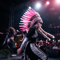 Feather Headdress Costume Feather Headpiece One-Size Boho Headband for Dancers, Cosplayers, Stage Performance