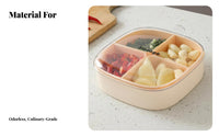 4 Pieces closureed Lid Draining Food prepparation Box Airtight closure Produce Box with Drainer watertight Refrigerator Organizer Stackable Design for Meal prepparationpers, Home Cooks, Healthmindful Individuals, complimentaryzer, Kitchen, Pantry