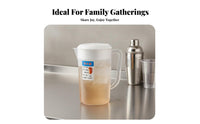 High Temperature Resistant Plastic Pitcher with Lid Easy to Clean Cold Water Kettle with Lid Long-Lasting for Families, Kitchen, Parties