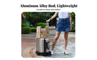 Aluminum Alloy Foldable Hand Truck Lightweight Folding Hand Truck Universal Wheels Collapsible Luggage Cart Adjustable Handle for Warehouse Personnel, Homeowners, Travel, Shopping, Airport, Supermarket