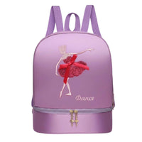 Dance Bag Shoe Compartment Large Capacity Girls Ballet Backpack Water Resistant Ballerina Backpack for Kids