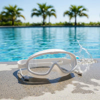 Swimming Goggles with Earplugs Adjustable Swim Goggles with Earplugs High-Elastic Eyewear for Swimmers