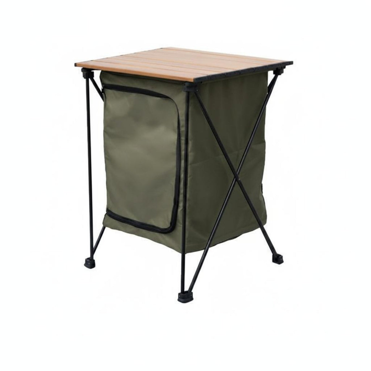 Portable Camp Table Cabinet Multifunctional Foldable Outdoor Table Cabinet 2 in 1