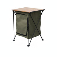Portable Camp Table Cabinet Multifunctional Foldable Outdoor Table Cabinet 2 in 1