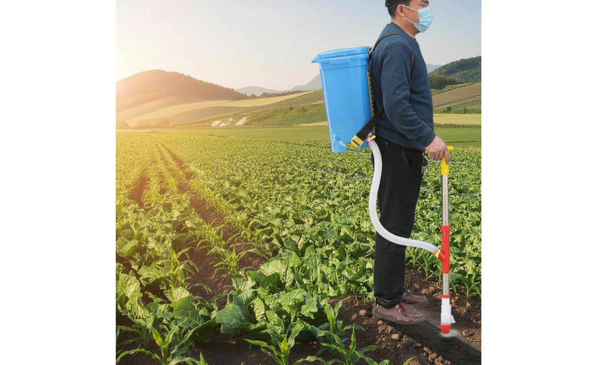 Backpack Crop Nourishment Spreader Labor Saving Manual Crop Nourishment Large Capacity Knapsack Granular Dispenser for Farmers, Gardeners, Orchard